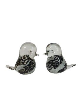 Murano Style Art Glass Bird Figurines